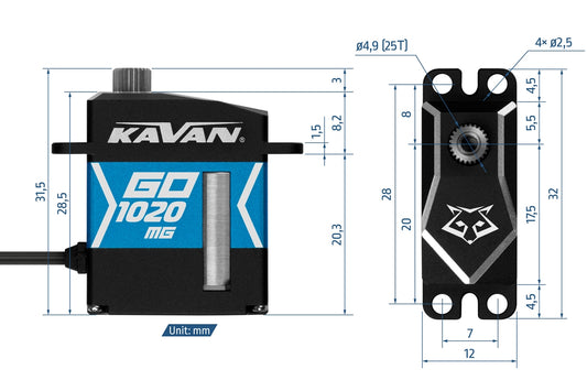 Kavan GO-1020MG HV Digital Servo