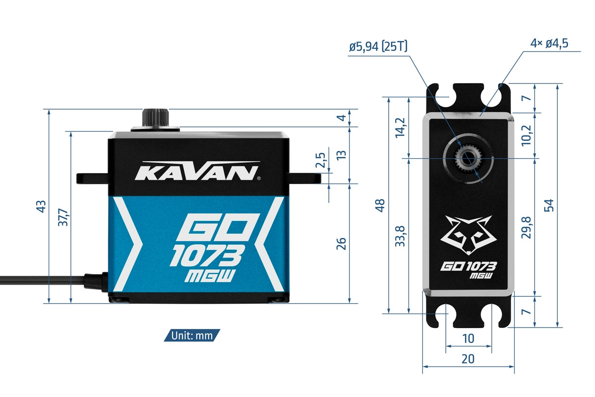Kavan GO-1073MGW HV Digital Servo