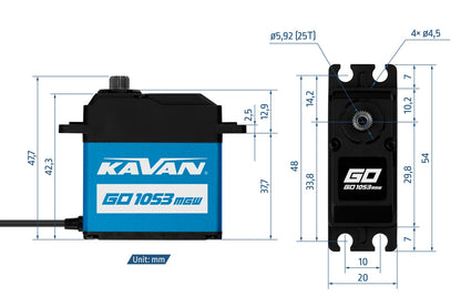 Kavan GO-1053MGW HV Digital Servo