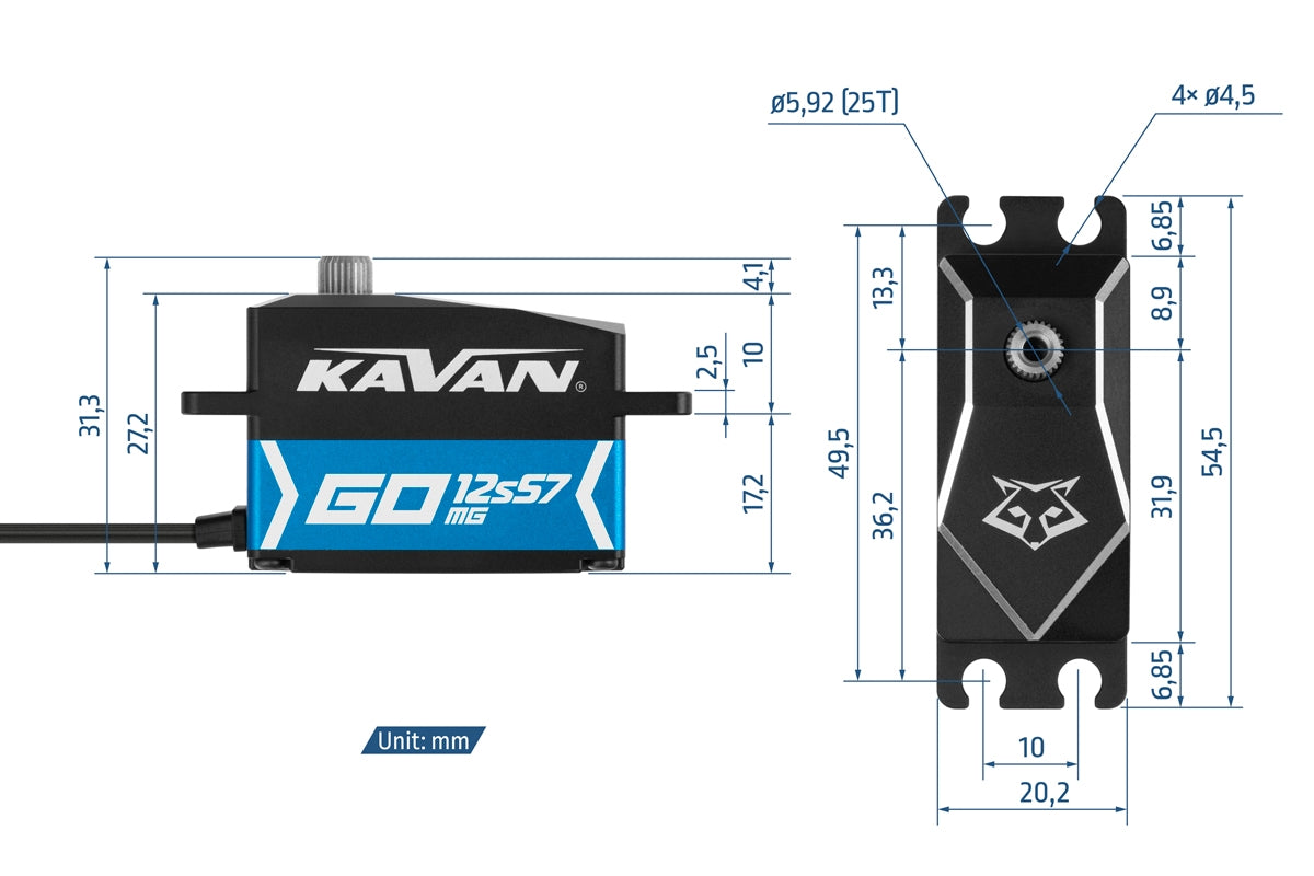 Kavan GO-12S57MG HV Digital Servo