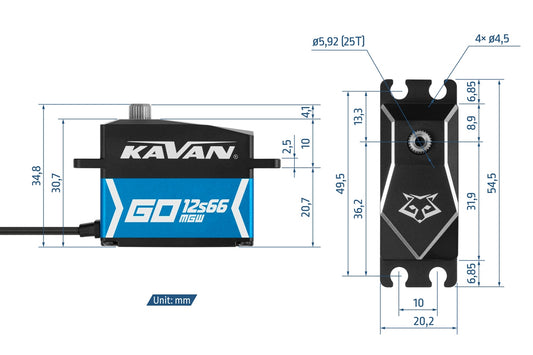 Kavan GO-12S66MGW HV Digital Servo