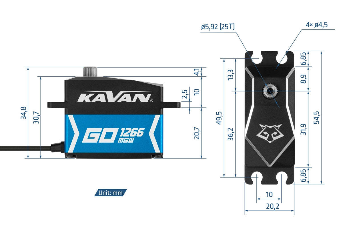 Kavan GO-1266MGW HV Digital Servo