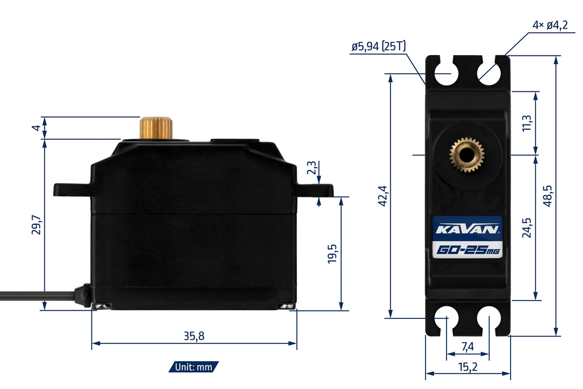 Kavan GO-25MG Digital Servo