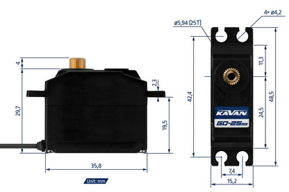 Kavan GO-25MG Digital Servo
