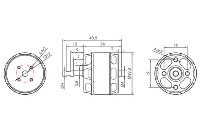 Kavan Brushless Motor PRO 2826-1200