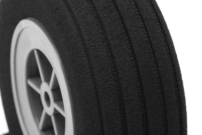 Foam rubber wheels Deluxe 80mm with grooves, 2pcs