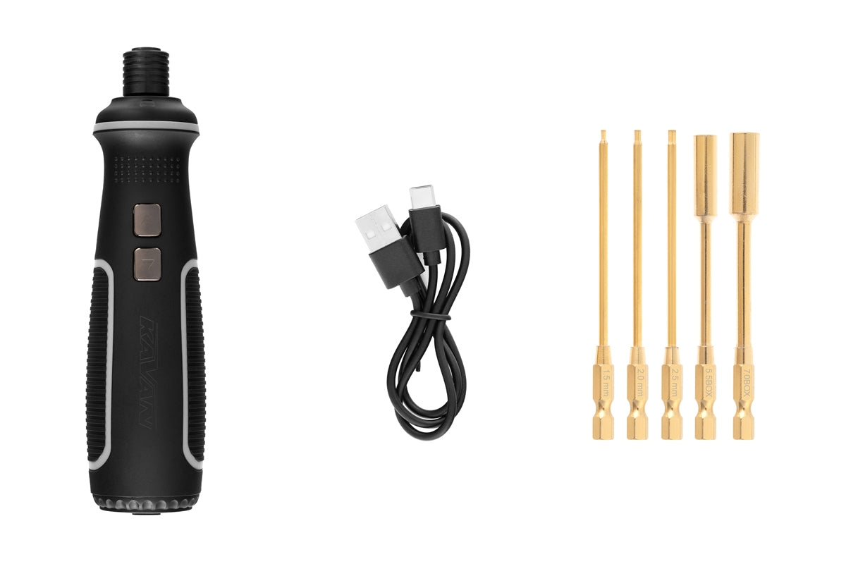 KAVAN Electric Screwdriver with Set of 5 Bits